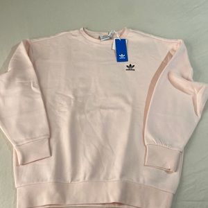 Adidas pink crew neck youth girls
